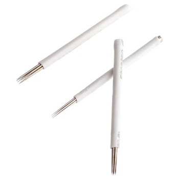 

50 Pcs 7R Needles For Manual Pen Semi Permanent Makeup Manual Fog Pen Needles Microblading Eyebrow Pen Needles Free Shipping
