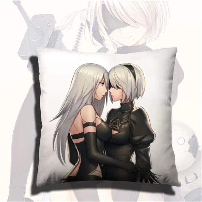 2017 новая игра NieR Automata подушка милый 42*42 см 3D узор YoRHa 2B 2A 9S наволочка аниме solf
