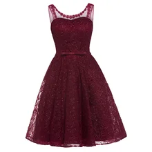 Коктейльное платье с аппликацией Dressv темно-синее Короткое мини-платье трапециевидной формы с v-образным вырезом без рукавов Короткие коктейльные платья для девушек