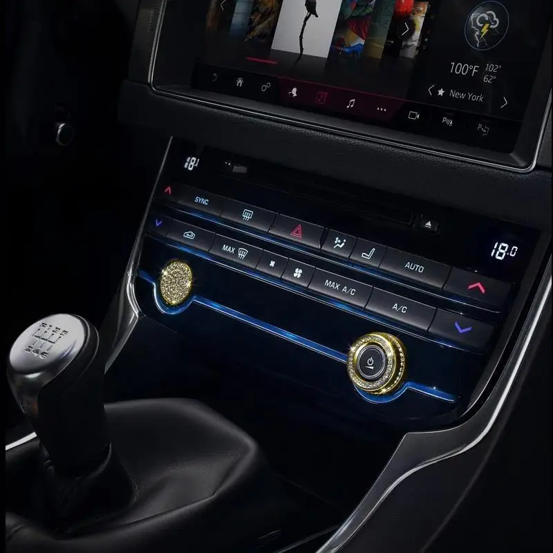 

Air conditioner Ignition Audio speaker automobile personalized car styling sticker strip modification protecter 15 FOR Jaguar XF