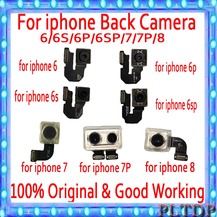 

100% Tested For iPhone 6 6 Plus 6S 6S Plus 7 7 Plus 8 8 Plus X XR XS XS MAX Back Camera Module Flex Cable with Flash Module
