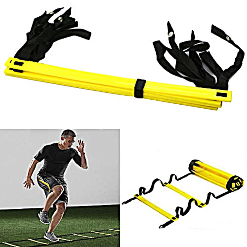 

DropshippingHigh Quality Outdoor Sports 4M 8 Rung Agility Ladder for Football Soccer Speed Carry Bag Training Equipment 4 colors