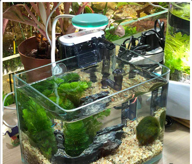 Мини нано светодиодный светильник аквариумный аквариум водное растение 6500k 3w USB зарядка 360 градусов регулируемый угол PC Компьютерная Зарядка мощность