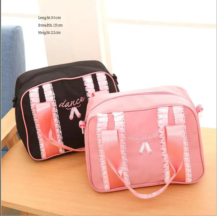 

Embroidered Rucksack Girls Large Ballet Dance Bag Children Kids Sports Backpack Adults Women Ballet Bags Canvas Pink Dancing Bag