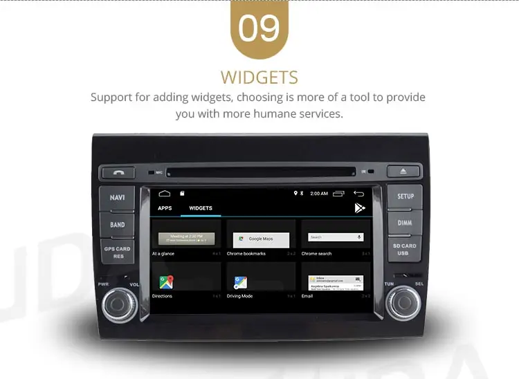 Cheap LJDA Android 9.1 Car DVD Player For Fiat Bravo 2007 2008 2009 2010 WIFI Car Multimedia Stereo GPS 2 Din Car Radio Quad Core IPS 11