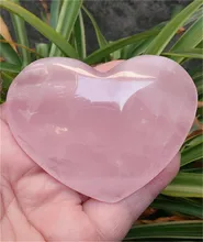 Natural bonito rosa quartzo cristal cura do coração