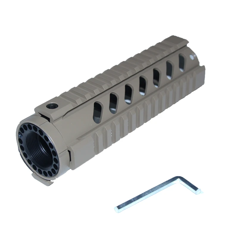 

Hunting Gun Accessories AR-15 M16 M4 7'' Inch Handguard Free Float Quad Rail Tan Handguard AR .223/5.56 RAS Airsoft Shoot Gear