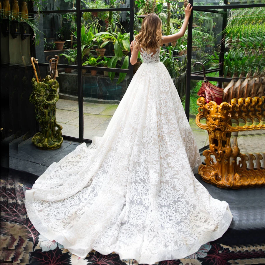 Очаровательный Новый Дизайн Amanda Novias кружевное свадебное платье с длинным