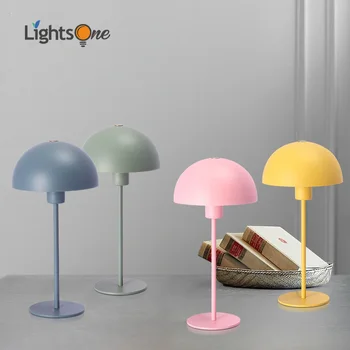 

Nordic fashion personality study desk lamp simple modern creative macaron bedroom bedside lamp