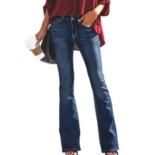 NORMOV модные женские туфли осень-зима брюки, джинсы с яркой отделкой хлопковые со средней посадкой полной длины Кнопка уличная тонкий с оборками и штанишки с широкими штанинами