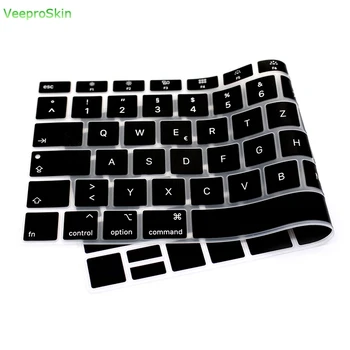 

Silicone German Keyboard Skin Cover for MacBook Air 13" A1932 with Touch ID 2018 Release Laptop Keyboard Protector