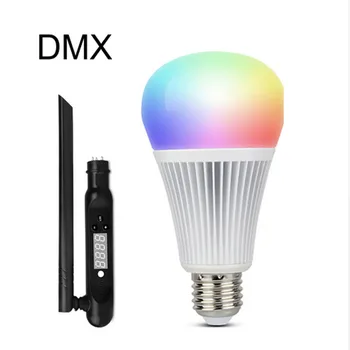 

MILIGHT E27 9W LED LED Stage Light RGB CCT RGBW Crystal Magic Ball Bulb DMX Par Light Disco Club Party Light Christmas Lighting