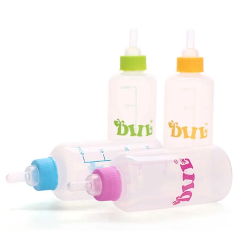 

DoreenBeads 60ml Pet Nursing Feeding Bottle Small Dogs Cats Animal Baby Feeder Puppy Kitten Feeding Bottle Pet Products 1Set