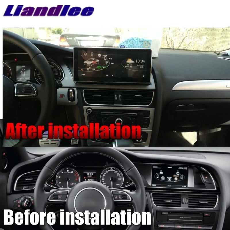 Discount Liandlee Car Multimedia Player NAVI 10.25 inch For Audi A4 A4L B8 8K 2008~2016 Original Car Style Radio Stereo GPS Navigation 1