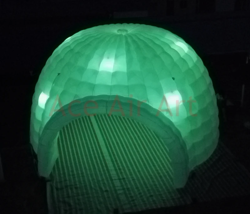 Гигантский светодиодный надувная палатка-купол для события во Франции