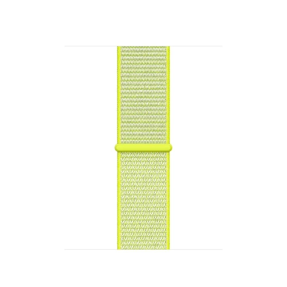 Тканый нейлоновый спортивный ремешок-петля для Apple Watch серии 4 44 мм 40 мм ремешок для часов для iWatch Nike+ 3 42 мм 38 мм полосы - Цвет ремешка: Flash Light