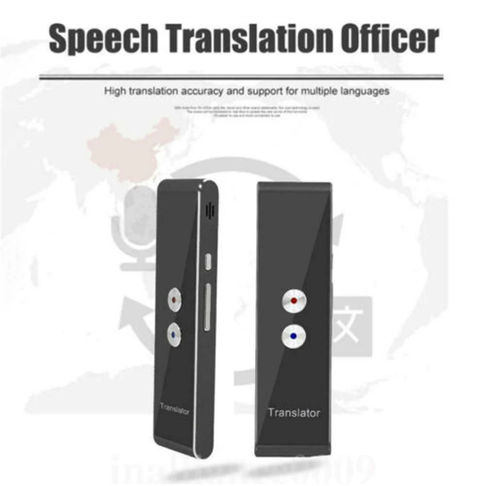 

T8 Mini Smart Voice Translator Portable 2.4G Bluetooth Wireless Two-Way Real Time Multi-Language Translation APP Translator