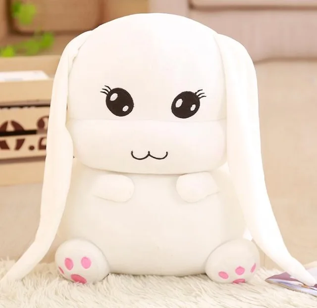 1 шт. 40 см милый плюшевый кролик, игрушки Kawaii, мягкие игрушки, игрушка для сна, подарки для детей, модный подарок на день рождения - Цвет: Белый