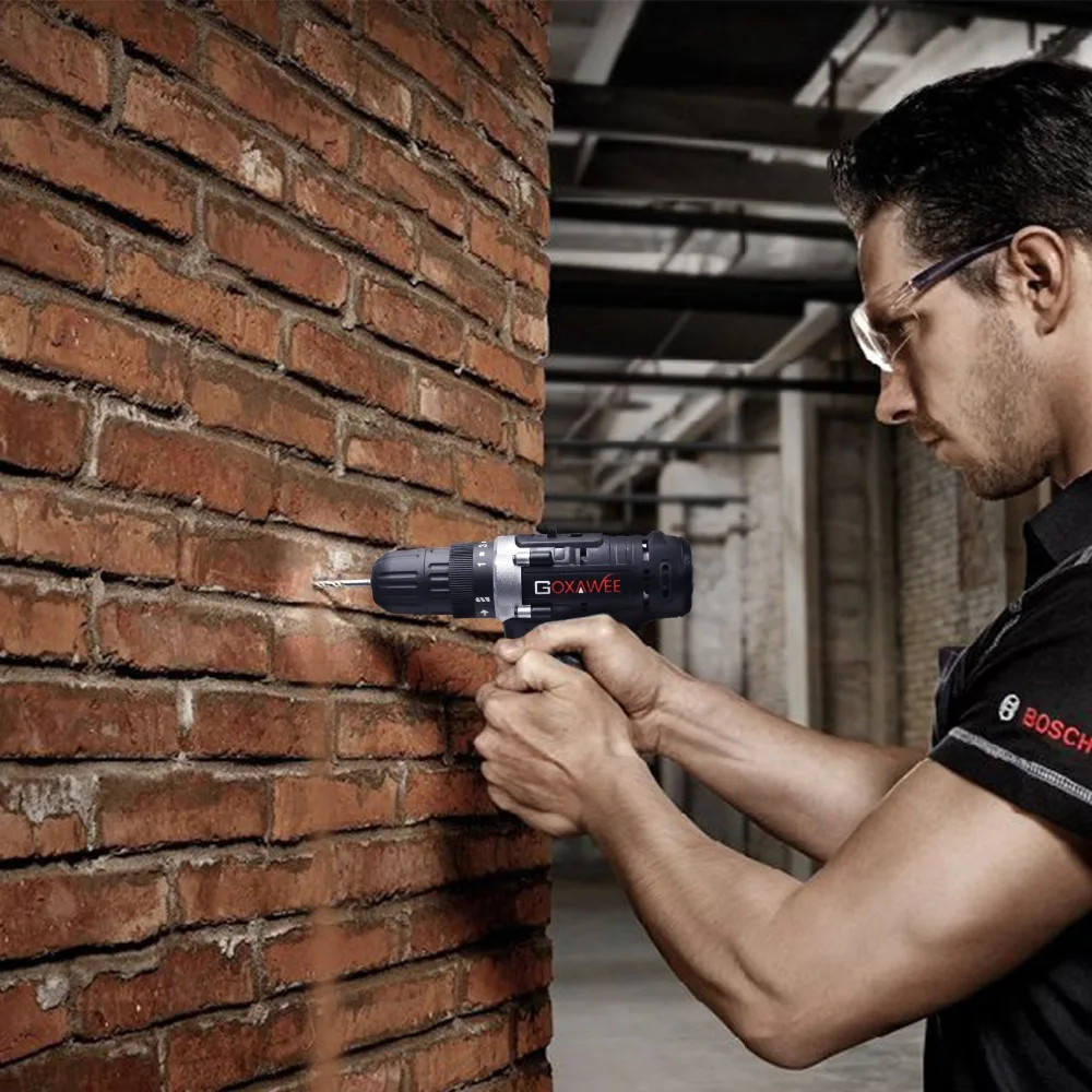 GOXAWEE 12V Two Speed Electric Screwdriver