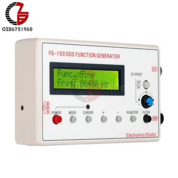 

Digital DDS Function Signal Generator Module Sine Wave Triangle Wave Square Wave Generator Frequency 1HZ-500KHz USB to DC Cable