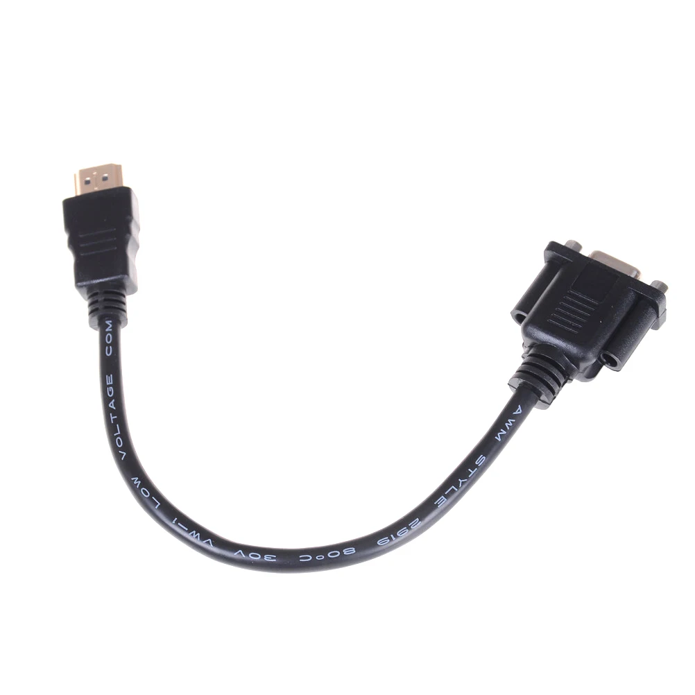 30 см HDMI Male to VGA d sub 15 Pin Женский конвертер видеоадаптера кабель 340 МГц 10 2 Гбит/с шнур