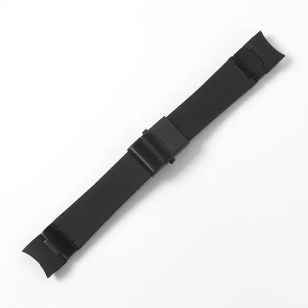22-20 мм черный коричневый синий водонепроницаемый силиконовый резиновый ремешок для наручных часов ремень для Nardin морской дайвер спортивные часы аксессуары - Цвет ремешка: Black black