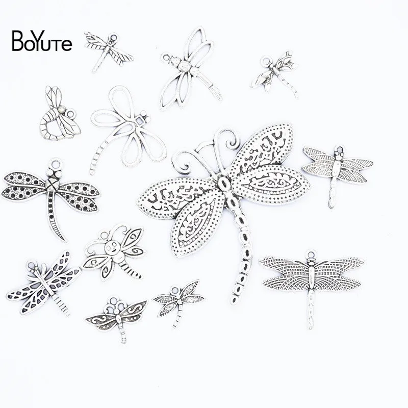 

BoYuTe Mix Skull Unicorn Elephant Turtle Owl Bee Dragonfly Starfish Guitar Crown Heart Pendant Charms for Jewelry Making