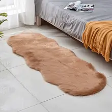 190x70 см роскошный мягкий искусственный шерстяной ковер из овчины небольшой ворсистый ковер белый меховой ковер лохматый длинный волос сплошной мат домашний декор