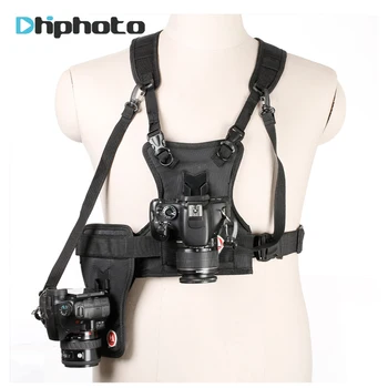 

Carrier II Multi Dual 2 Camera Carrying Chest Harness System Vest Quick Strap with Side Holster for Canon Nikon Sony Pentax DSLR