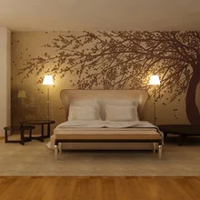 Классический стиль ручная роспись серебро/сусальное золото обои картина вишневые деревья обоев много моделей и фон опционально