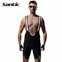 Santic мужские велосипедные шорты 4D Мягкий спандекс MTB шорты для женщин дышащая сетка горная дорога велосипедный спорт велосипед нагрудник Ciclismo