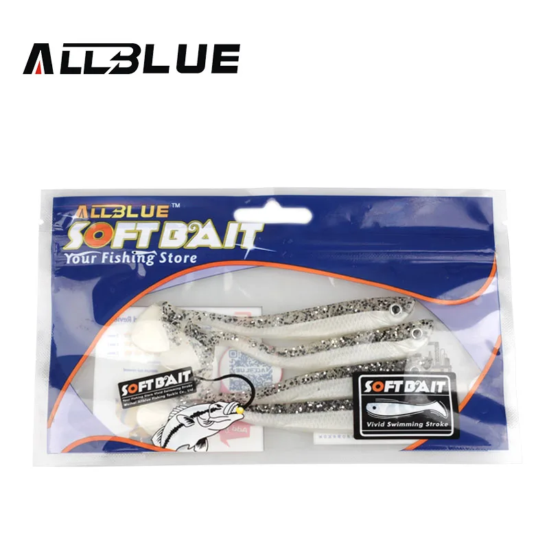 ALLBLUE 4 шт./лот 6 г/11 см Мягкая приманка ручной работы рыболовная Shad ручная