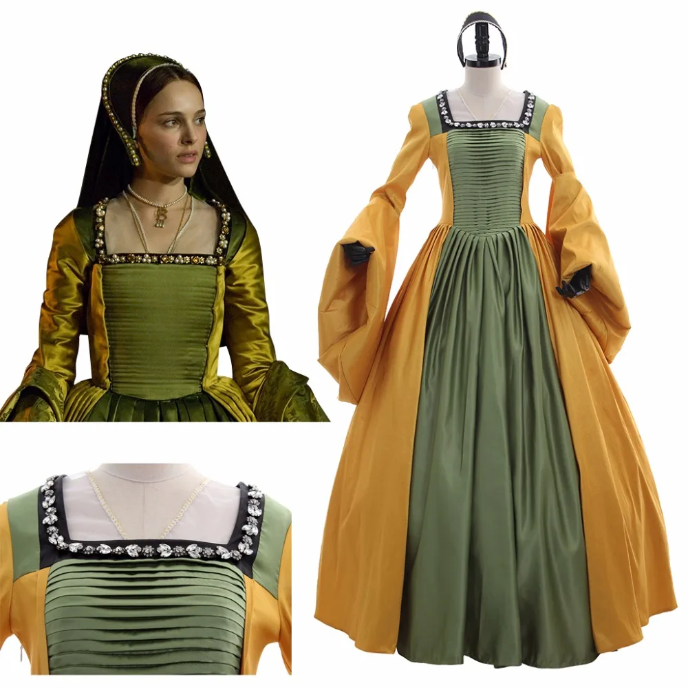 Костюм для косплея Padme The Other Boleyn Girl Mary платье взрослых Queen Amidala L0516 |