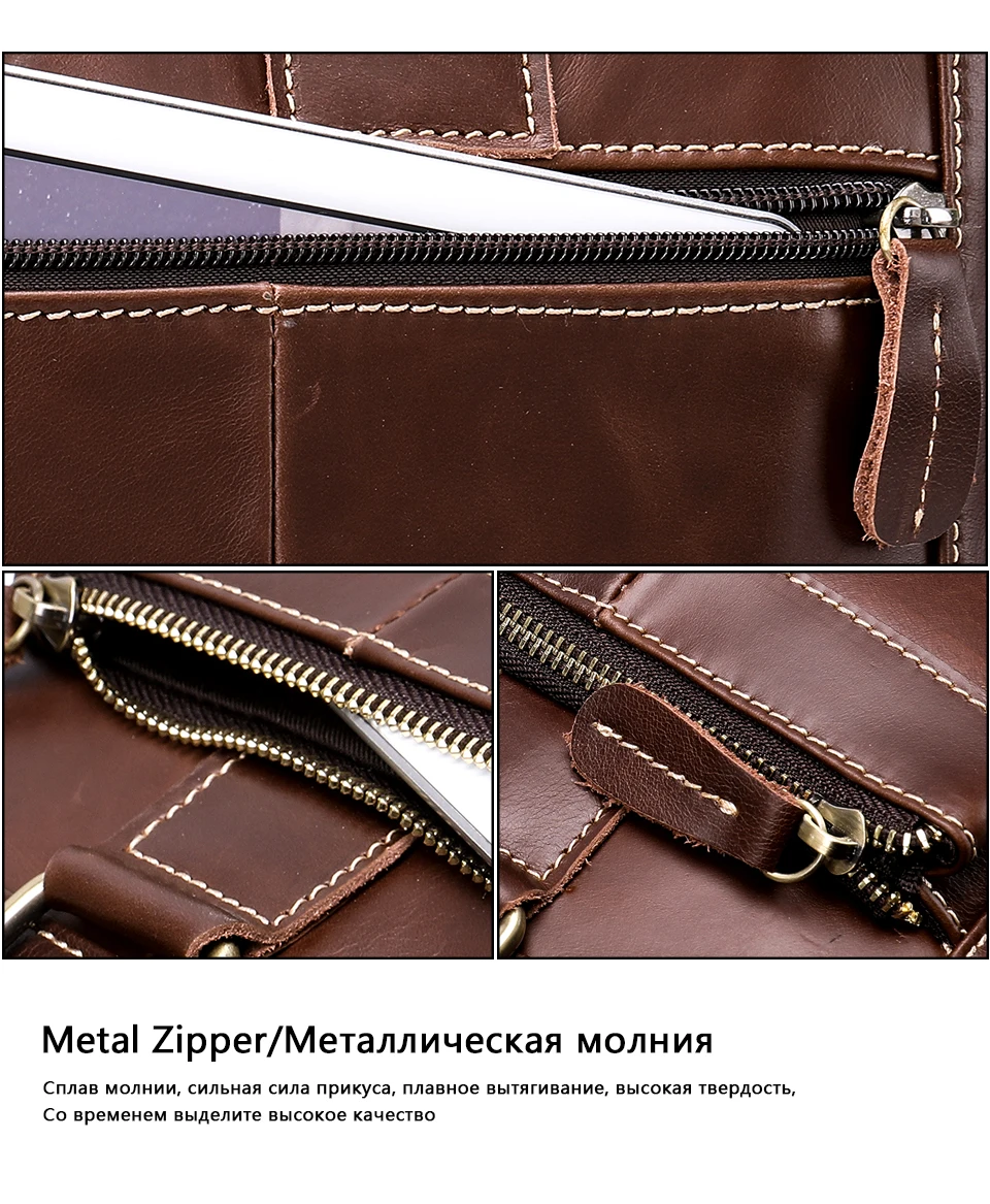 MVA натуральная кожа Для Мужчин's Портфели Новое поступление Для мужчин, мужская сумка-портфель из натуральной кожи Повседневное ноутбук