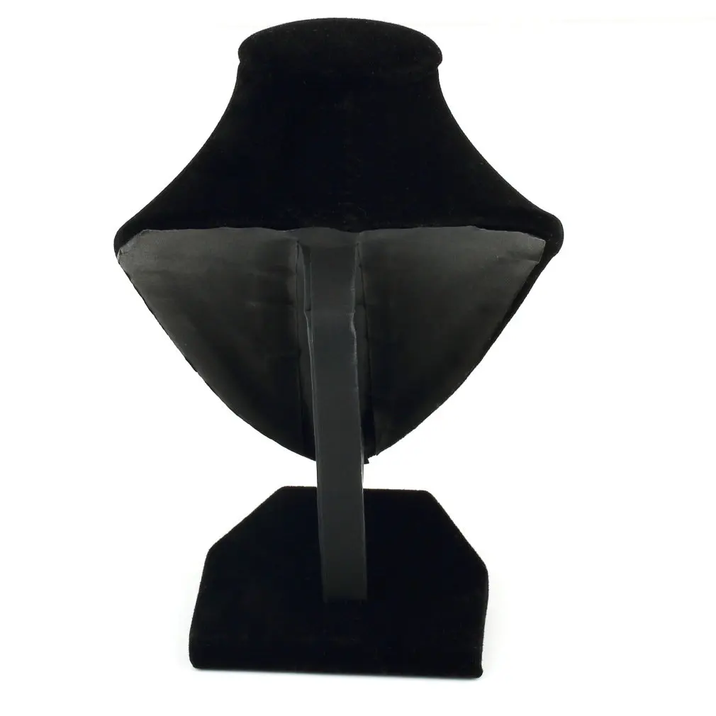 Durable Black Mannequin Necklace Jewelry Pendant Display Stand Holder Show Decorate Bracelet Jewelry Organizer KQS8