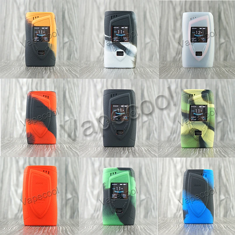 5 шт. SMOK Devilkin 225 Вт mod Shiled Силиконовый чехол кожного покрова рукавом наклейка с