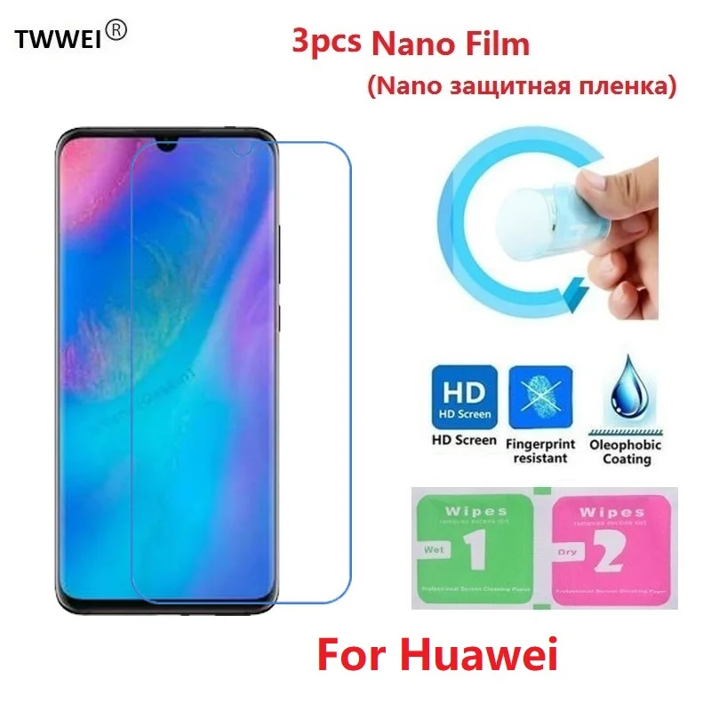 

3pcs Protective Film on the for Huawei P20 P30 Pro Mate 20 10 Lite Nova 3i 3 Honor 8S 8X Screen Protector Film Foil (Not Glass)