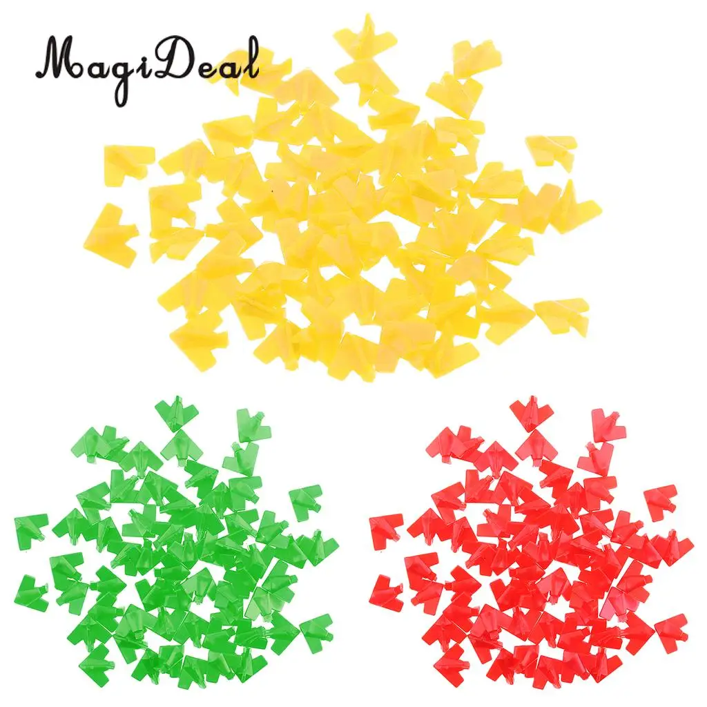100xOpaque Plastic Board Game Counters Tiddly winks Numeracy Teaching Yellow