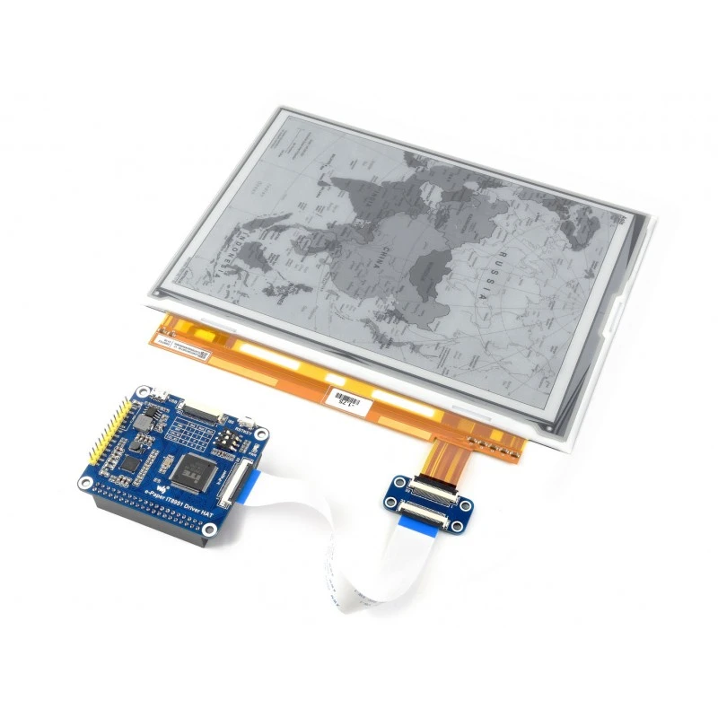 1200x825 Resolution with Embedded Controller IT8951 E-Paper Display Communicating via USB//SPI//I80//I2C Interface. Compatible with Raspberry Pi Zero//Zero W//Zero WH//2B//3B//3B+ 9.7 inch E-Ink Display