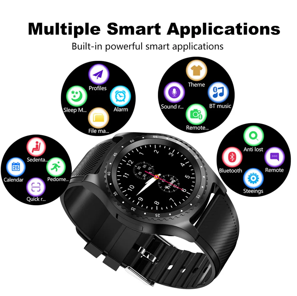 Спортивные Смарт-часы BINSSAW с защитой от пота, фитнес-трекер, шагомер, sim-браслет с камерой, музыкальные Bluetooth Смарт-часы