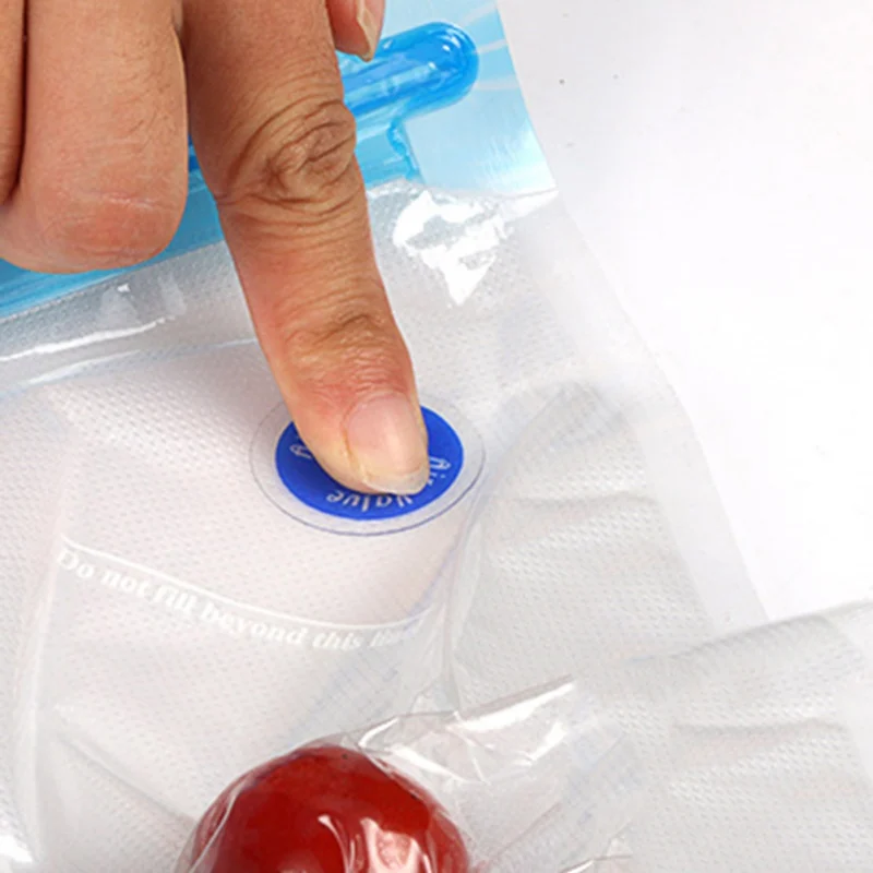 5Pcs Reusable Elastic Seal Universal Household Fresh Bag Kitchen Vacuum Food Sealer Bag Environmental Protection Transparent Bag