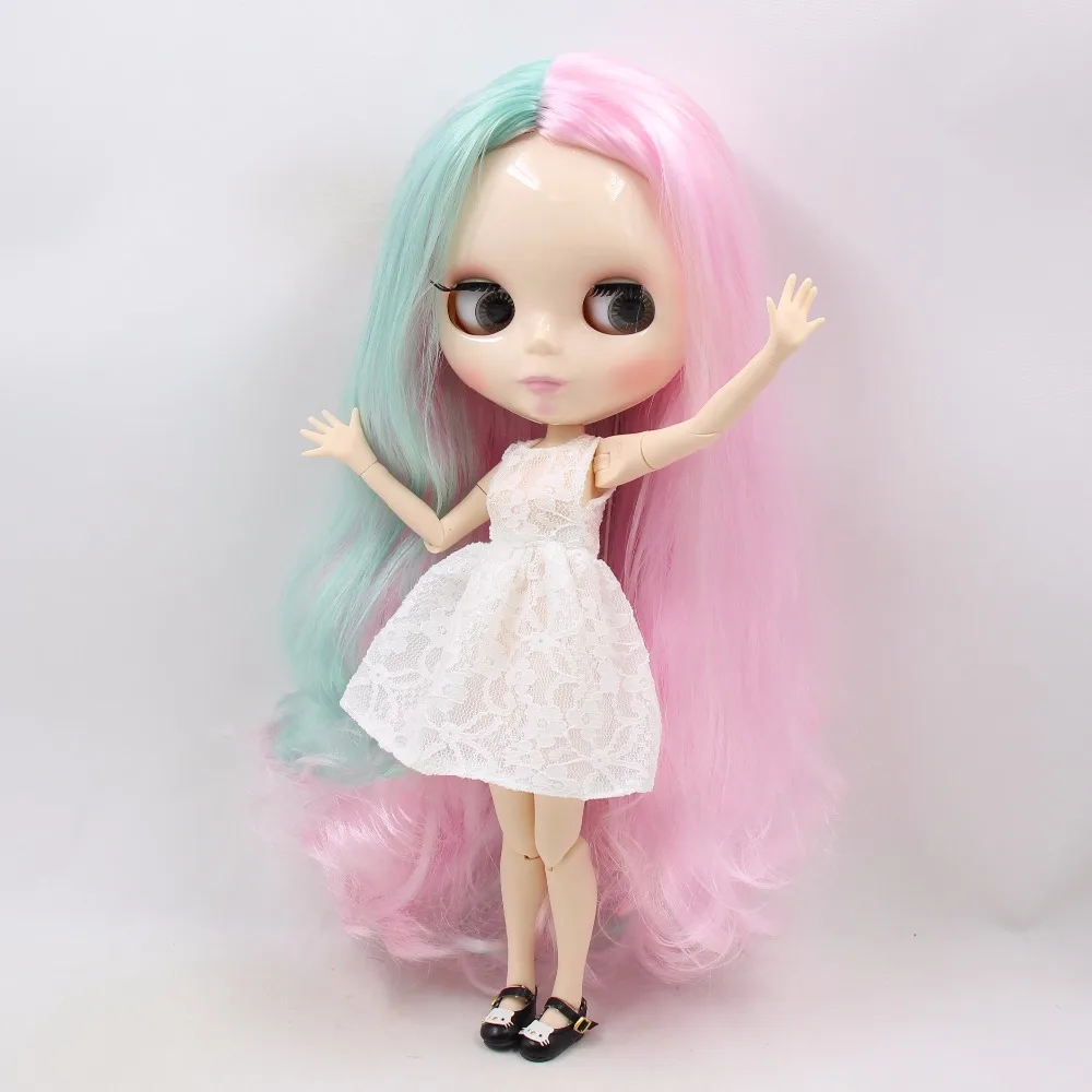 ICY factory шарнирная кукла blyth toy розовый микс Зеленая мята волосы нормальные/суставное тело 1/6 30 см BL10174006