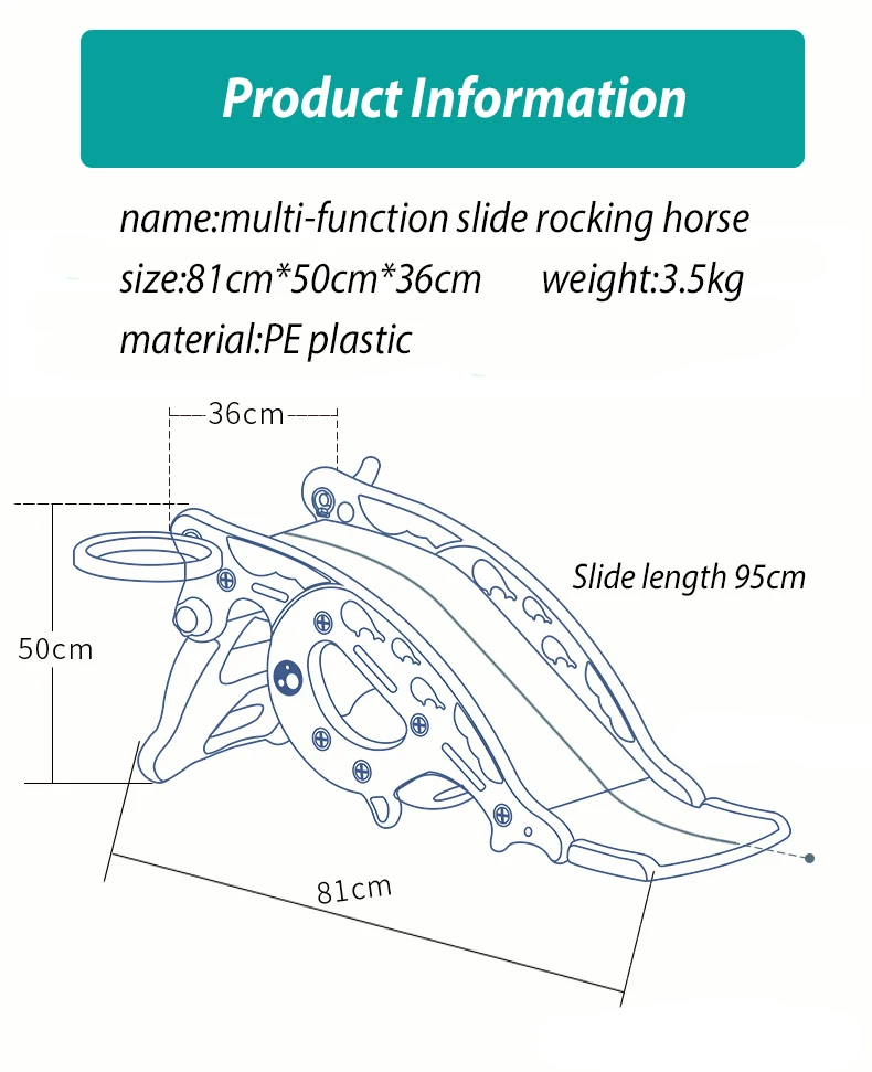 Детские блестящие горки 4 в 1, лошадка-качалка для детей, детские игрушки, многофункциональный подарок на день рождения, пластик, нетоксичный, без запаха