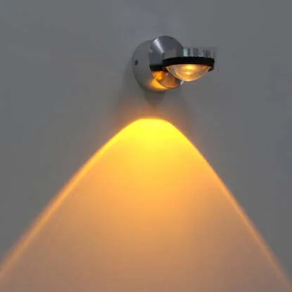 Modern LED Wall Lamp 3W AC85 265V Aluminum crystal Wall Lamp For indoor Aisle KTV background