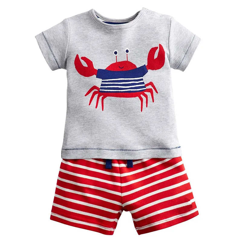 

Kids Shorts Suits Casual Children Clothing Kids Tracksuit 2018 Summer Toddler Boy Clothes Set Cartoon Pattern Costume for Boys