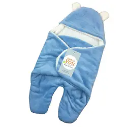 65*80 см детские мягкие теплые спальные мешки для младенцев постельные принадлежности Одежда пеленать зимний обертывание коралловый флис