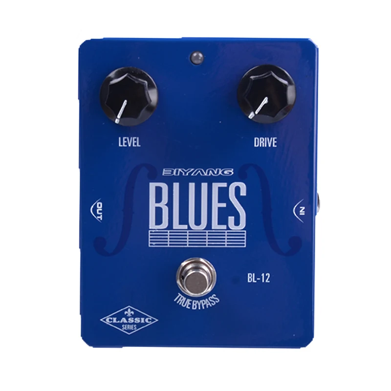 Biyang BL-12 BLUES True Bypass Overdrive Effect электрогитара педаль с Бесплатный Педальный разъем