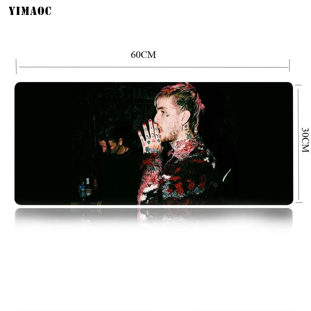 YIMAOC LIL PEEP& XXXTENTACION Коврик для компьютерной мыши коврик для мыши Противоскользящий натуральный каучук игровой коврик для мыши 30x60 см - Цвет: MP6 30x60cm