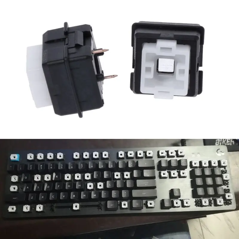 2 шт. Romer-G Переключатель Omron Axis для logitech G910 G810 G413 K840 RGB клавиатура Axis переключатель