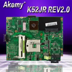 Akemy K52JB материнская плата для ноутбука ASUS K52JB K52JE K52JR K52JC K52JT K52J A52J X52J Тесты Оригинал материнская плата K52JR REV2.0